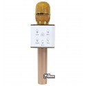 Портативний мікрофон колонка для караоке Q9, золотий