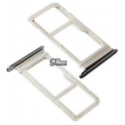 Тримач SIM-карти для Samsung G935FD Galaxy S7 EDGE Duos, чорний