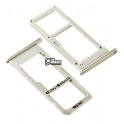 Держатель SIM-карты для Samsung G930FD Galaxy S7 Duos, c держателем MMC, золотистый