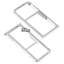 Держатель SIM-карты для Huawei Mate 8, NXT-L29A/NXT-L09, c держателем MMC, белый Держатель SIM-карты для Huawei Mate 8, NXT-L29A/NXT-L09, c держателем MMC, белый