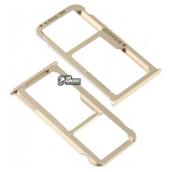 Держатель SIM-карты для Huawei Mate 8, NXT-L29A/NXT-L09, c держателем MMC, золото Держатель SIM-карты для Huawei Mate 8, NXT-L29A/NXT-L09, c держателем MMC, золото