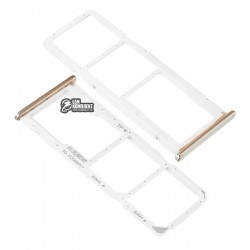 Держатель SIM-карты для Huawei Y7 Prime 2018, c держателем MMC, золотистый