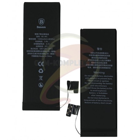 Аккумулятор Baseus для Apple iPhone 5, Li-Polymer, 3,8 В, 1440 мАч, #616-0611/616-0613