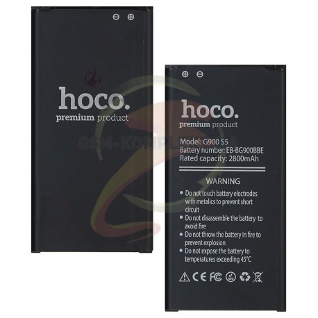 Аккумулятор Hoco EB-BG900BBE для Samsung G900H Galaxy S5, Li-ion, 3,7 В, 2800 мАч