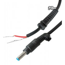 Разъем питания к ноутбуку HP 4,8мм 1pin (синий), прямой, с кабелем