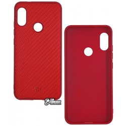 Чехол для Xiaomi Redmi 6 Pro, Redmi Mi A2 Lite, Carbon, силиконовый