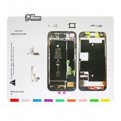 Магнитный мат Mechanic iP8 для раскладки винтов и запчастей ( для iPhone 8 ) Магнитный мат Mechanic iP8 для раскладки винтов и запчастей ( для iPhone 8 )