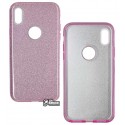 Чехол для iPhone X, TOTO, силиконовый, Rose series 3in1, фиолетовый