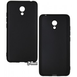 Чехол для Meizu M6, силиконовый, матовый, черный