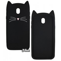 Чехол для Samsung J730 Galaxy J7 (2017), Cat's, силиконовый, черный