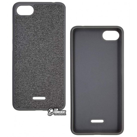 Чехол для Xiaomi Redmi 6A, PC Original Cloth, силиконовый, серый Чехол для Xiaomi Redmi 6A, PC Original Cloth, силиконовый, серый