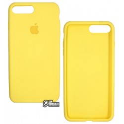Чехол для Apple iPhone 7 Plus, iPhone 8 Plus, силиконовый, ультратонкий, 0.3 мм, Yellow (желтый)