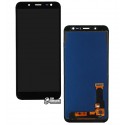Дисплей для Samsung J600F Galaxy J6; Samsung, черный, с сенсорным экраном (дисплейный модуль), с регулировкой яркости, (TFT), China quality