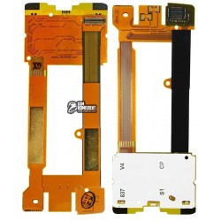 Шлейф для Nokia 7610sn, копия, межплатный, с компонентами, с верхним клавиатурным модулем Шлейф для Nokia 7610sn, копия, межплатный, с компонентами, с верхним клавиатурным модулем