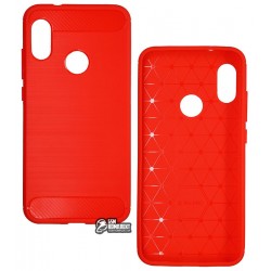 Чехол для Xiaomi Redmi 6 Pro, Redmi Mi A2 Lite, Polished Carbon (SGP Slim Iron), силиконовый, черный