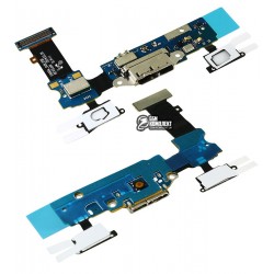 Шлейф для Samsung G900A Galaxy S5, конектора зарядки, з компонентами