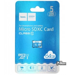 Карта памяти Hoco MicroSD Class 10 64GB
