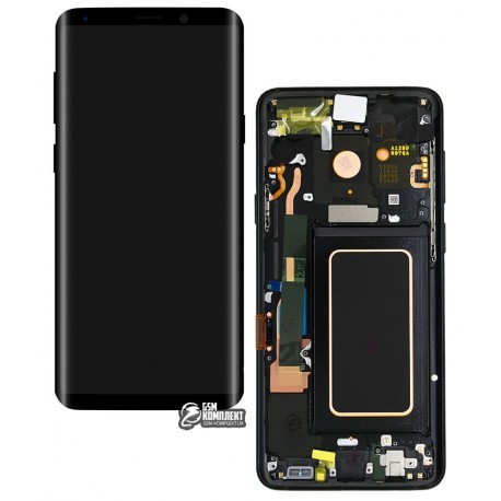 Дисплей для Samsung G965F Galaxy S9 Plus, черный, с сенсорным экраном, с рамкой, Original (PRC), original glass