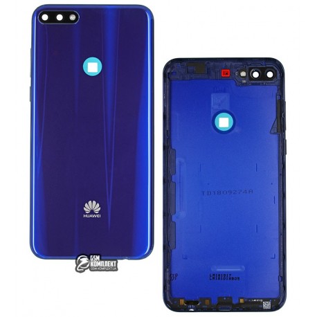 Задняя панель корпуса для Huawei Y7 Prime (2018), синяя