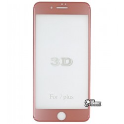 Закаленное защитное стекло для Apple iPhone 7 / iPhone 8, Люкс 3D, 0,26 мм 9H, rose gold