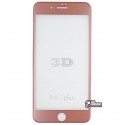 Загартоване захисне скло для Apple iPhone 7 / iPhone 8, Люкс 3D, 0,26 мм 9H, rose gold