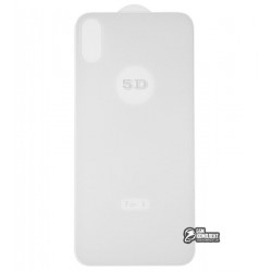 Закаленное защитное стекло для Apple iPhone X / XS, 0,26 мм 9H, 3D, белое, на заднюю крышку