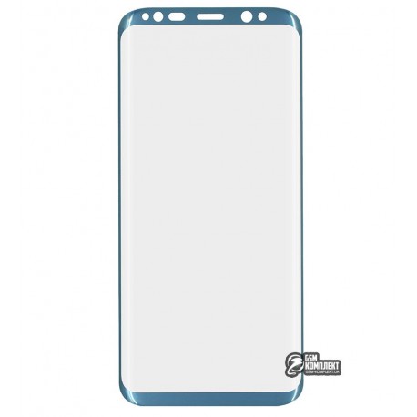 Закаленное защитное стекло для Samsung G950 Galaxy S8, 0,3мм, 3D, синее