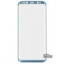 Загартоване захисне скло для Samsung G950 Galaxy S8, 0,3мм, 3D, синій колір