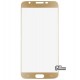 Закаленное защитное стекло для Samsung G610F Galaxy J7 Prime, 0,26 mm 9H, золотое