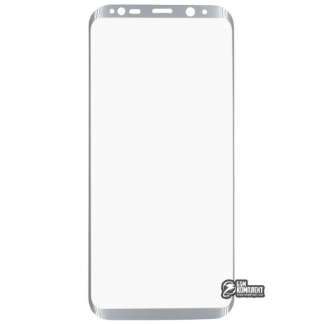 Закаленное защитное стекло для Samsung G955 Galaxy S8 Plus, 0,3мм, 3D, серебро Закаленное защитное стекло для Samsung G955 Galaxy S8 Plus, 0,3мм, 3D, серебро