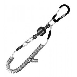 Карабин на магните с тросом пружиной ( до 2кг)