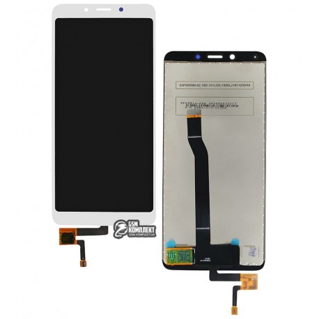 Дисплей для Xiaomi Redmi 6, белый, с сенсорным экраном