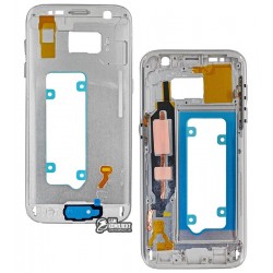 Средняя часть корпуса для Samsung G930F Galaxy S7, белая