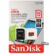 Карта памяти 16 GB microSD SanDisk Ultra UHS-I (48Mb/s) (SDSQUNB-016GGN3MA)