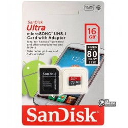Карта пам'яті 16 GB microSDHC SanDisk Ultra C4