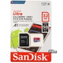 Карта пам яті 32 GB microSDHC SanDisk Ultra UHS-I C10 80MB / s + SD adapter