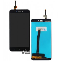 Дисплей для Xiaomi Redmi 4X, черный, с сенсорным экраном (дисплейный модуль), High Copy