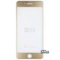 Захисне скло 4D Glass для iPhone 7 Plus / 8 Plus, 3D, 0,3 мм 9H, золоте