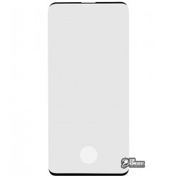 Закаленное защитное стекло для Samsung G975 Galaxy S10 Plus, со сканером отпечатка, 0,3мм, 3D, черное