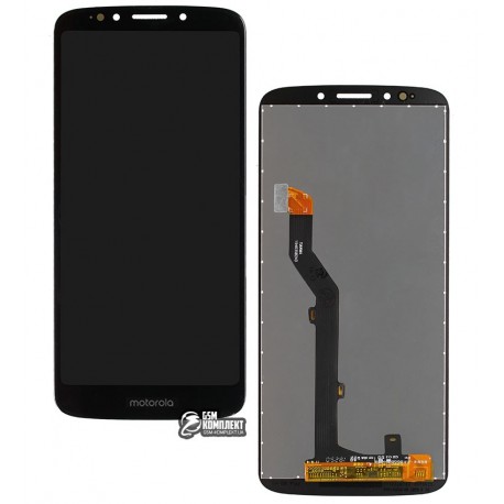 Дисплей для Motorola XT1922 Moto G6 Play, черный, с сенсорным экраном (дисплейный модуль), Сopy