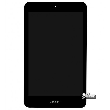 Дисплей для планшета Acer Iconia One 7 B1-750, черный, с сенсорным экраном (дисплейный модуль), с рамкой