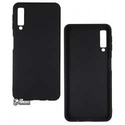 Чехол для Samsung A750 Galaxy A7 (2018), Joy, силиконовый, матовый, черный