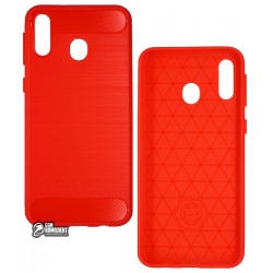 Чохол для Samsung M205 Galaxy M20 (2019), Polished carbon, силіконовий