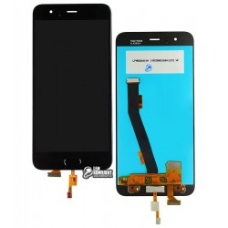 Дисплей Xiaomi Mi 6, черный, с сенсорным экраном (дисплейный модуль), с датчиком отпечатка пальца (Touch ID), Original (PRC)