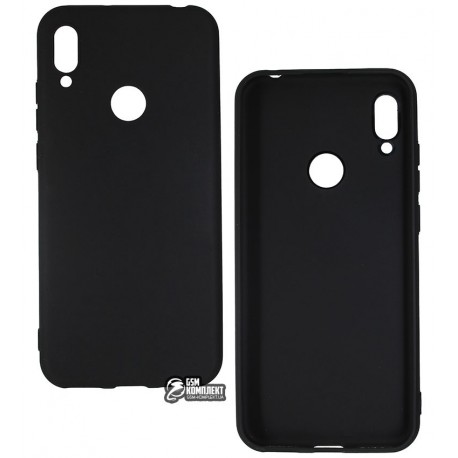 Чехол для Huawei Y6 (2019), Joy, силиконовый, матовый, черный Чехол для Huawei Y6 (2019), Joy, силиконовый, матовый, черный