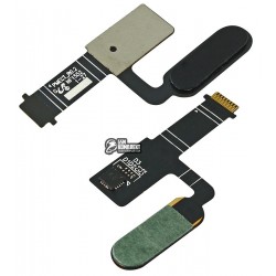 Шлейф для HTC 10 Lifestyle, кнопки меню, черный, с компонентами