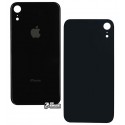 Задняя панель корпуса iPhone XR, черный, со снятием рамки камеры, small hole