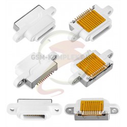 Коннектор зарядки для планшета Apple iPad Mini, белый, Lightning для Apple