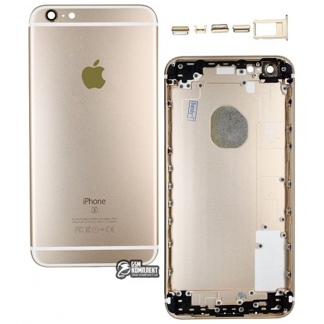 Корпус для Apple iPhone 6S Plus, золотистый