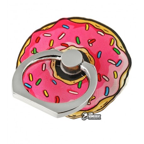 Кольцо держатель My Style, розовый пончик